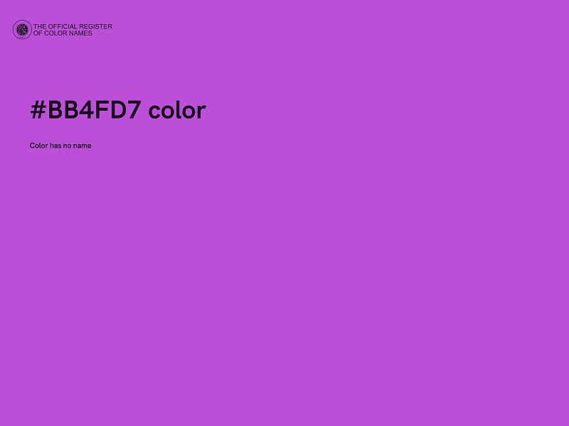 #BB4FD7 color image