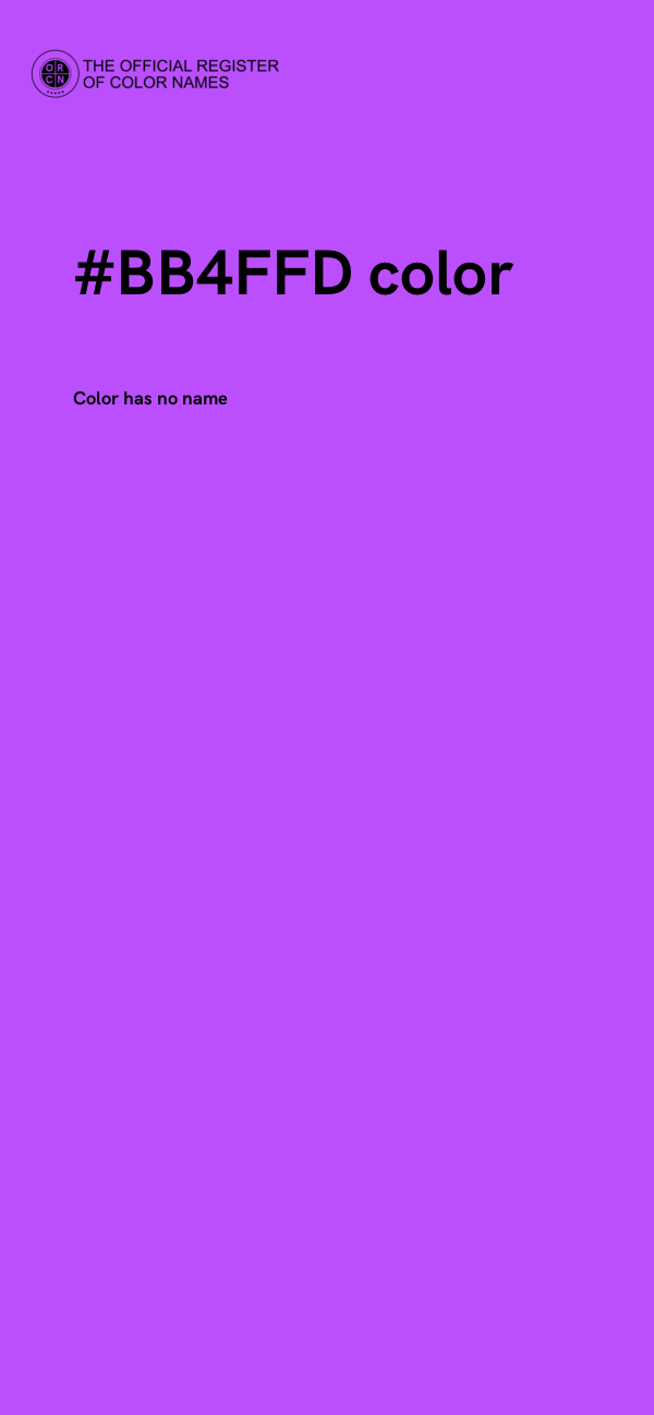 #BB4FFD color image