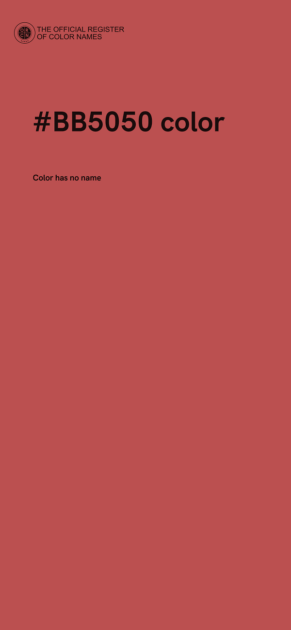 #BB5050 color image