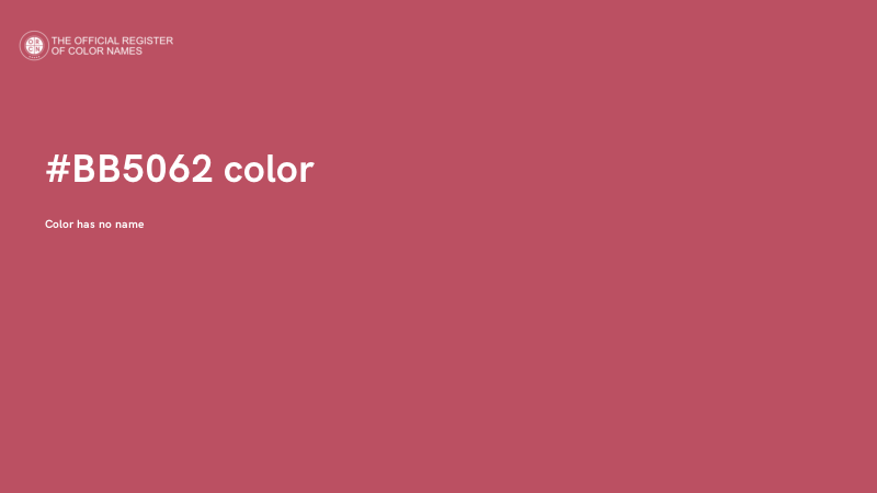 #BB5062 color image