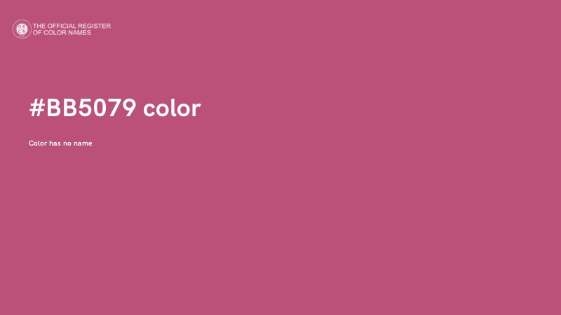 #BB5079 color image