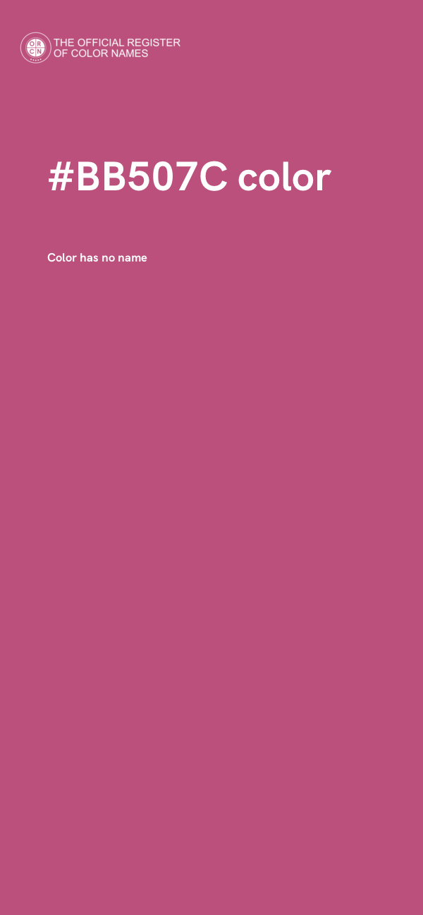 #BB507C color image