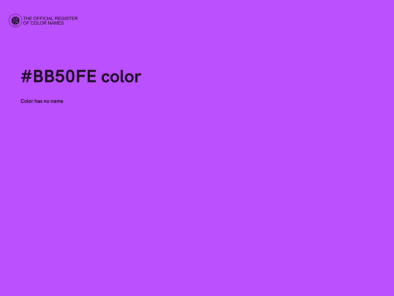 #BB50FE color image