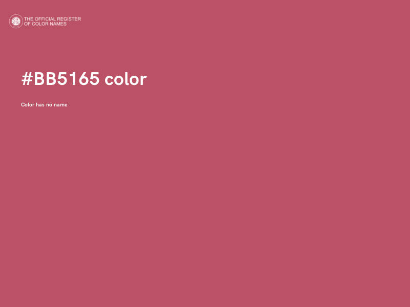 #BB5165 color image