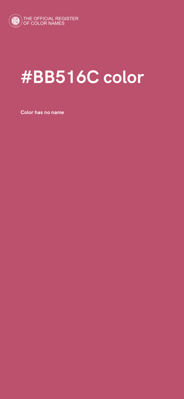 #BB516C color image