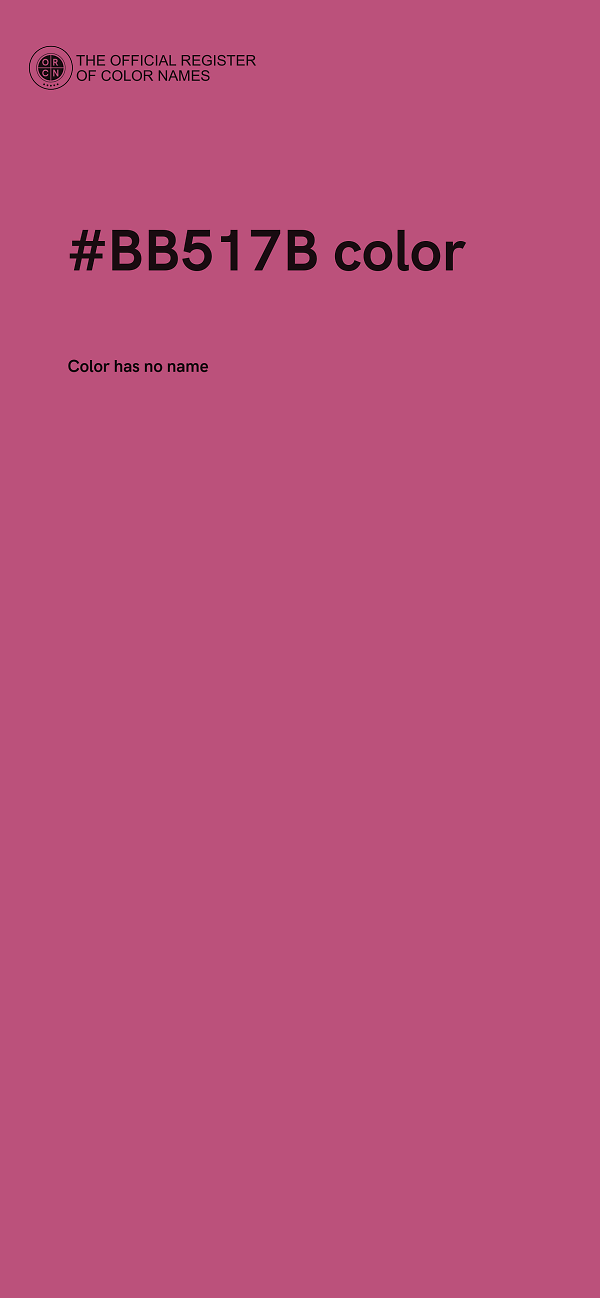 #BB517B color image