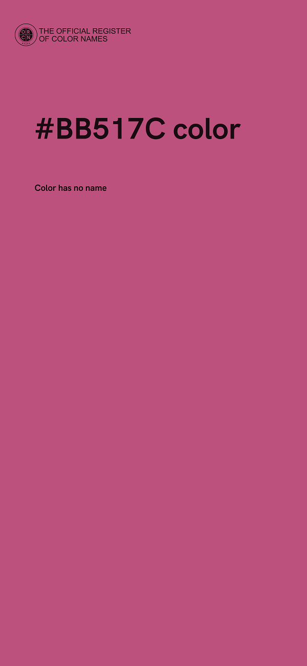 #BB517C color image