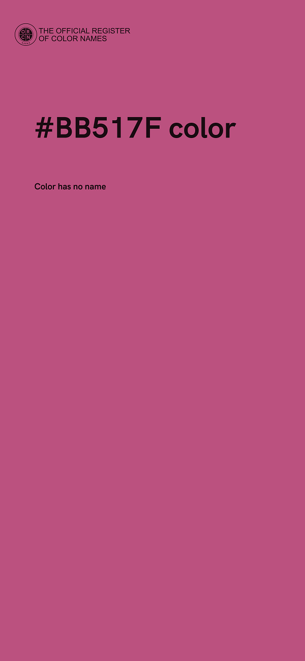 #BB517F color image