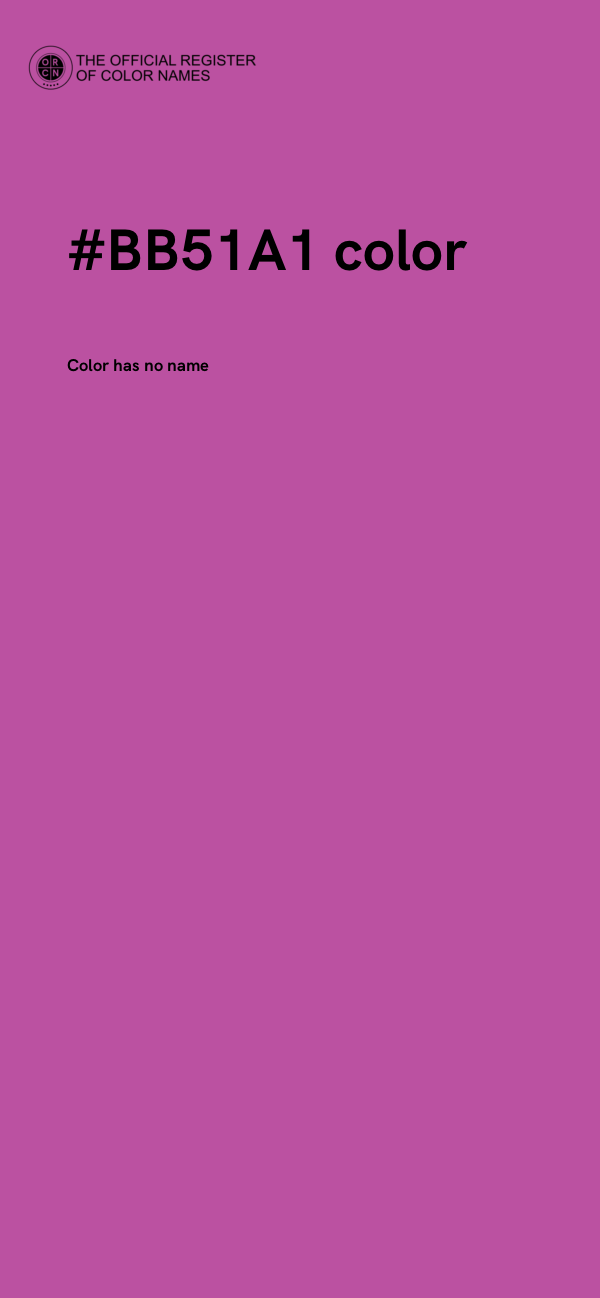 #BB51A1 color image