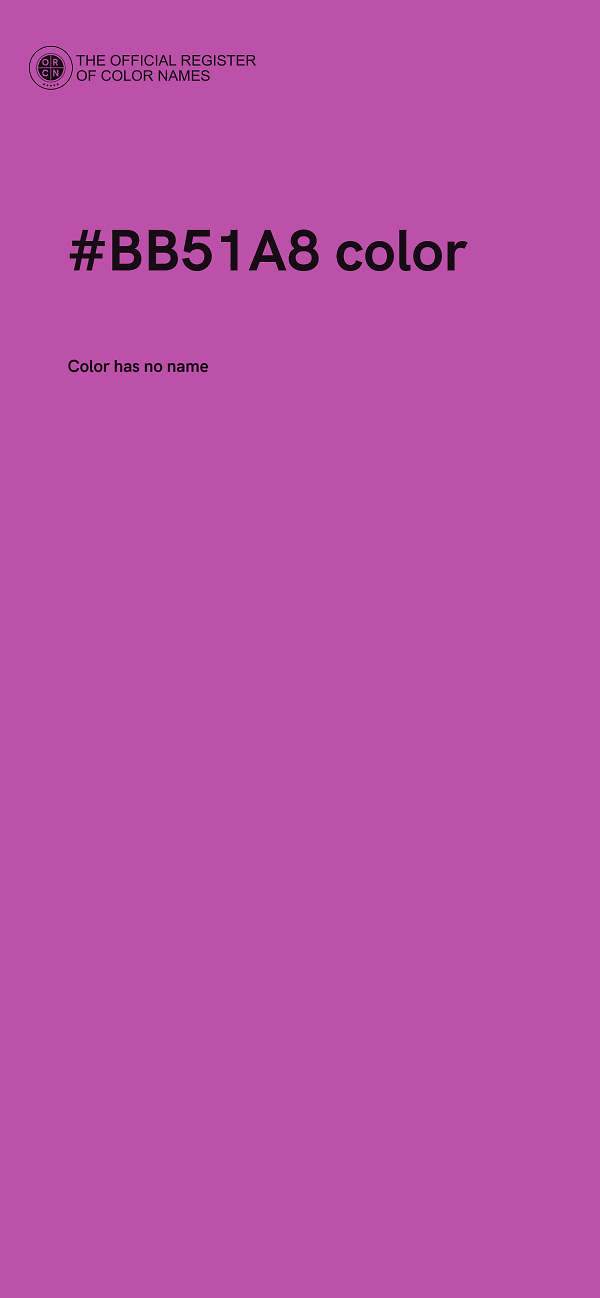 #BB51A8 color image