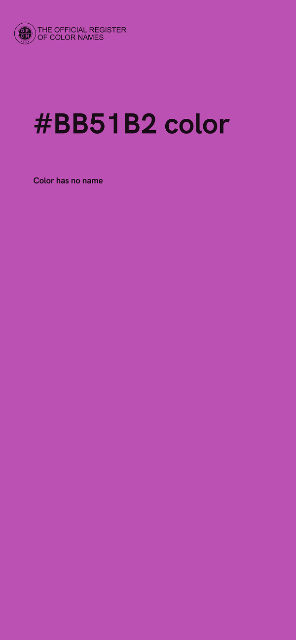 #BB51B2 color image