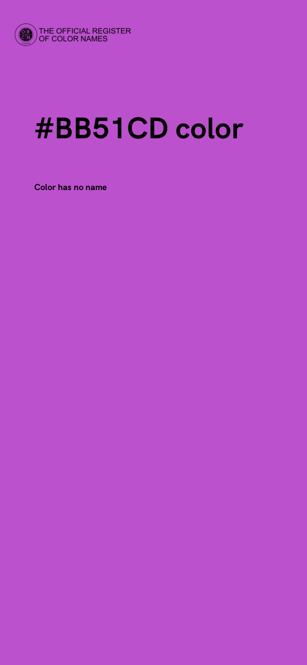 #BB51CD color image