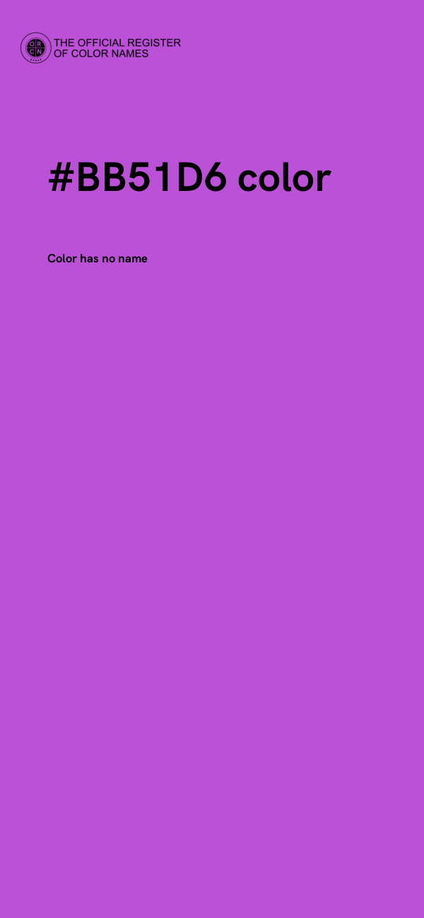 #BB51D6 color image