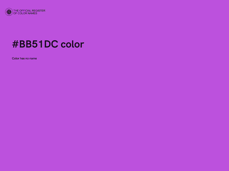 #BB51DC color image