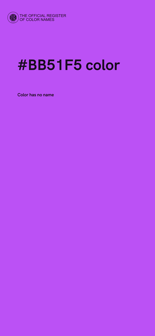 #BB51F5 color image