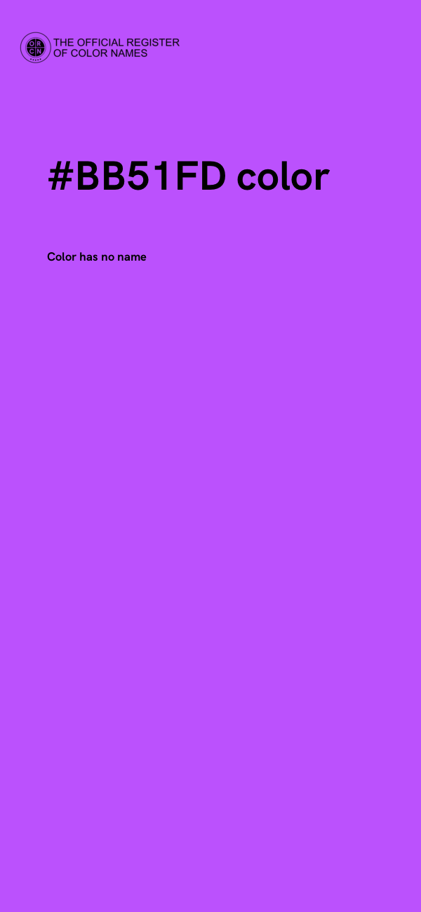 #BB51FD color image