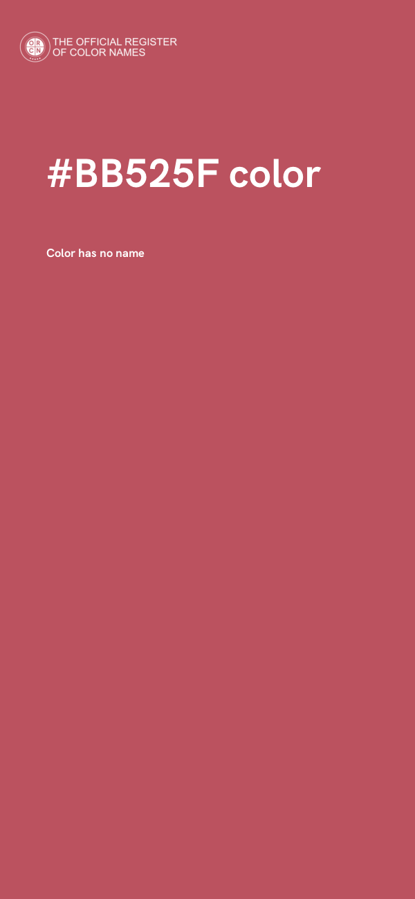 #BB525F color image
