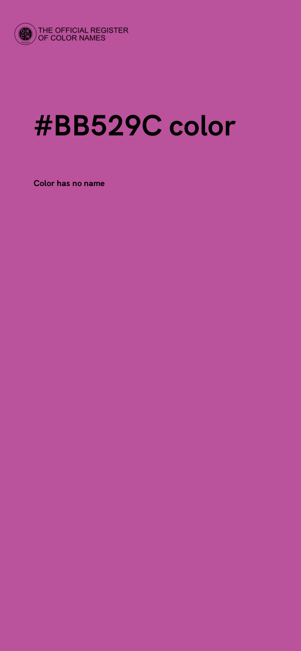 #BB529C color image