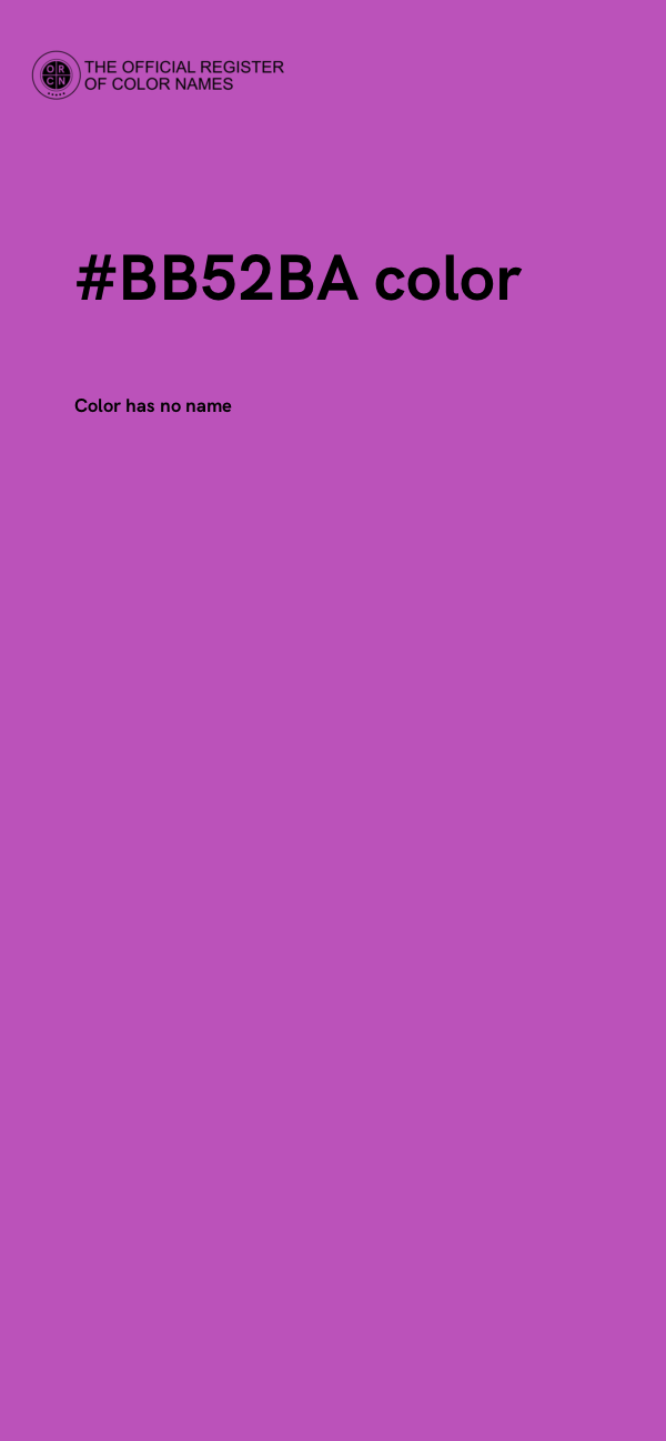 #BB52BA color image