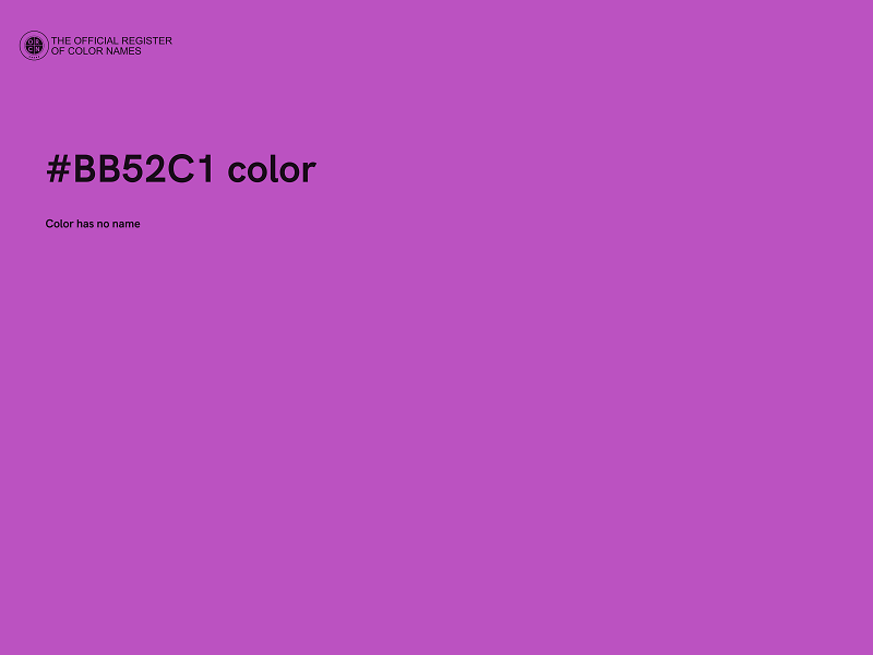 #BB52C1 color image