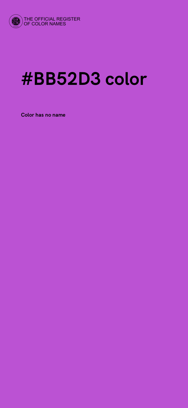 #BB52D3 color image