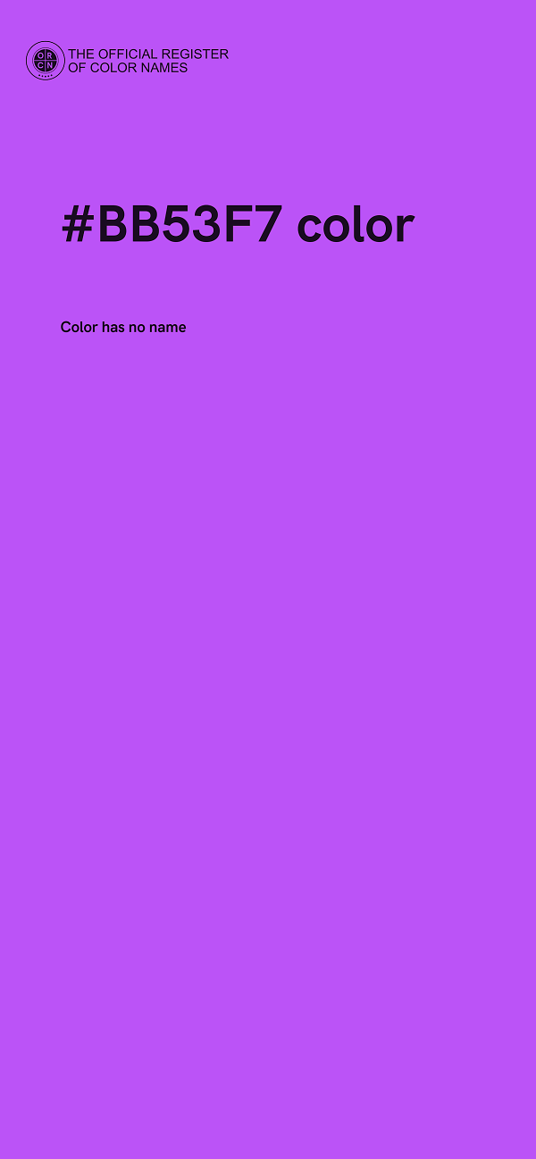 #BB53F7 color image