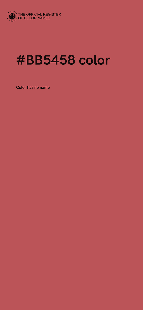 #BB5458 color image