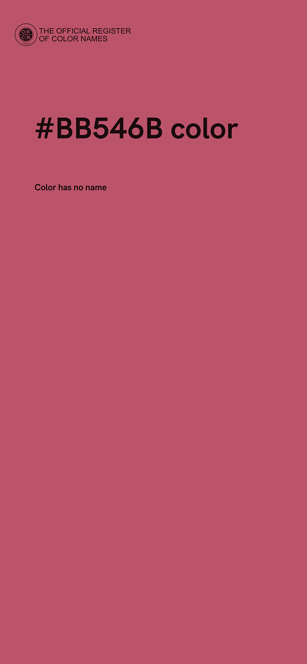 #BB546B color image
