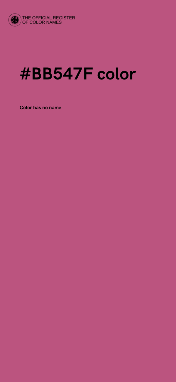 #BB547F color image
