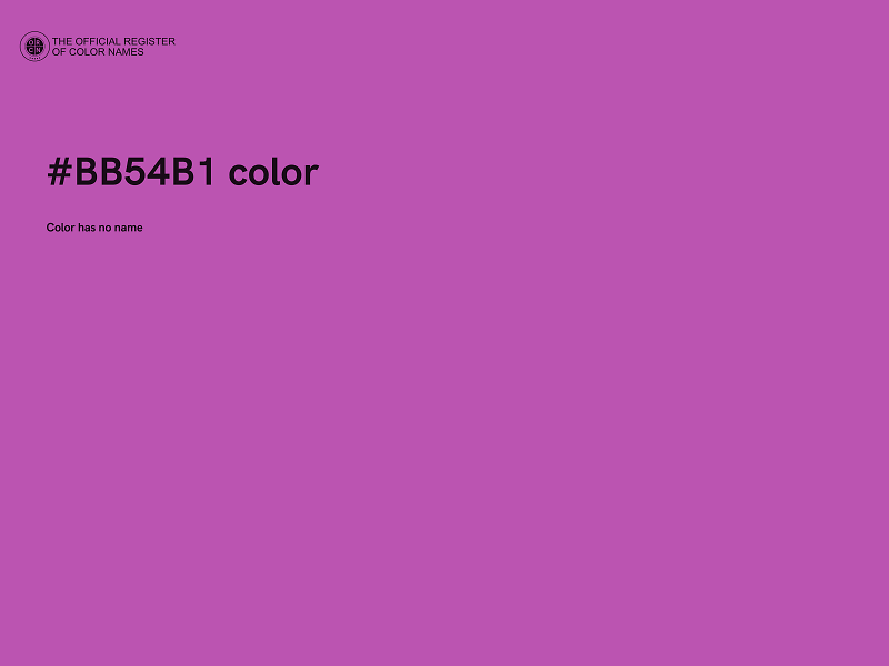 #BB54B1 color image