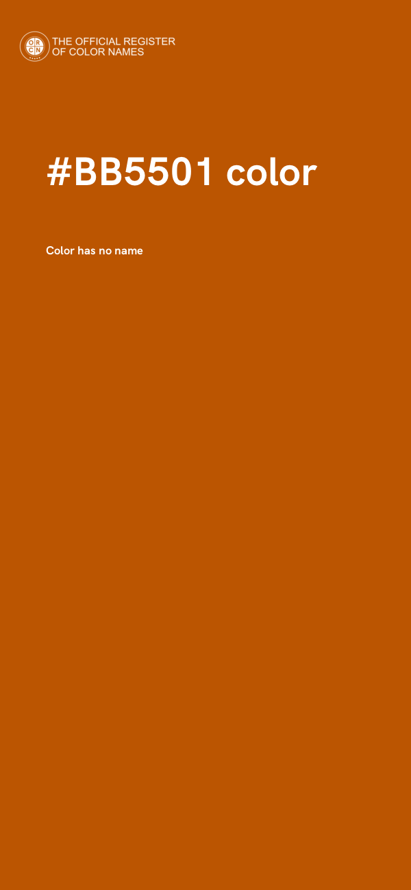 #BB5501 color image