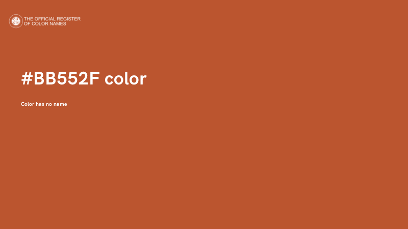 #BB552F color image