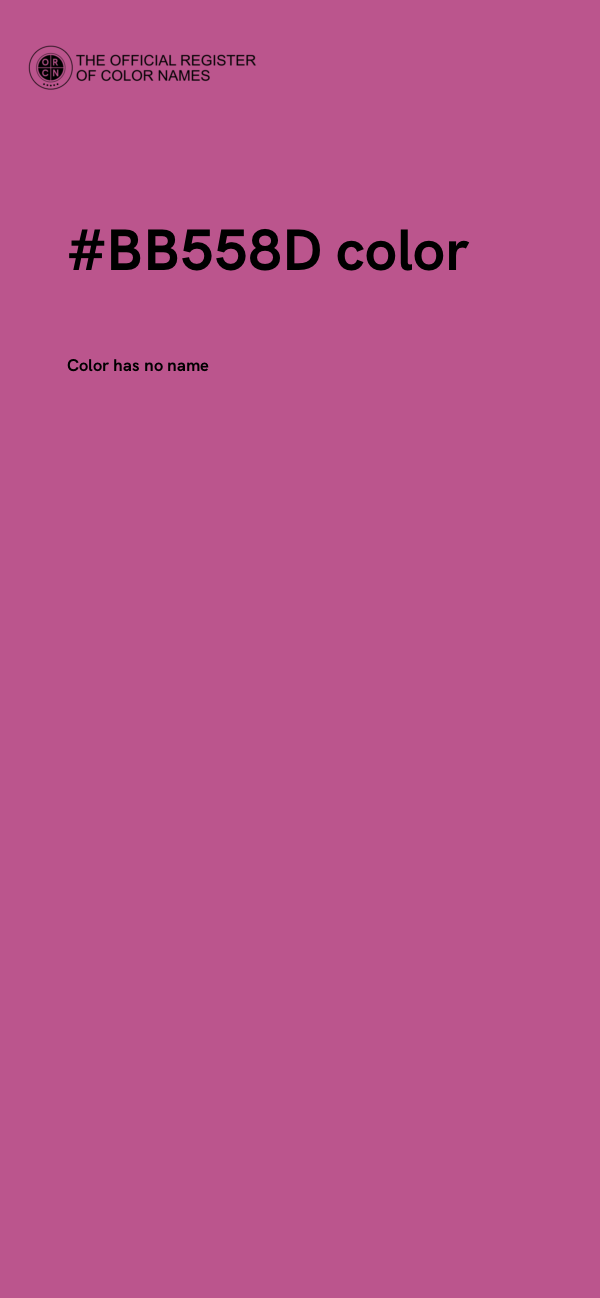 #BB558D color image