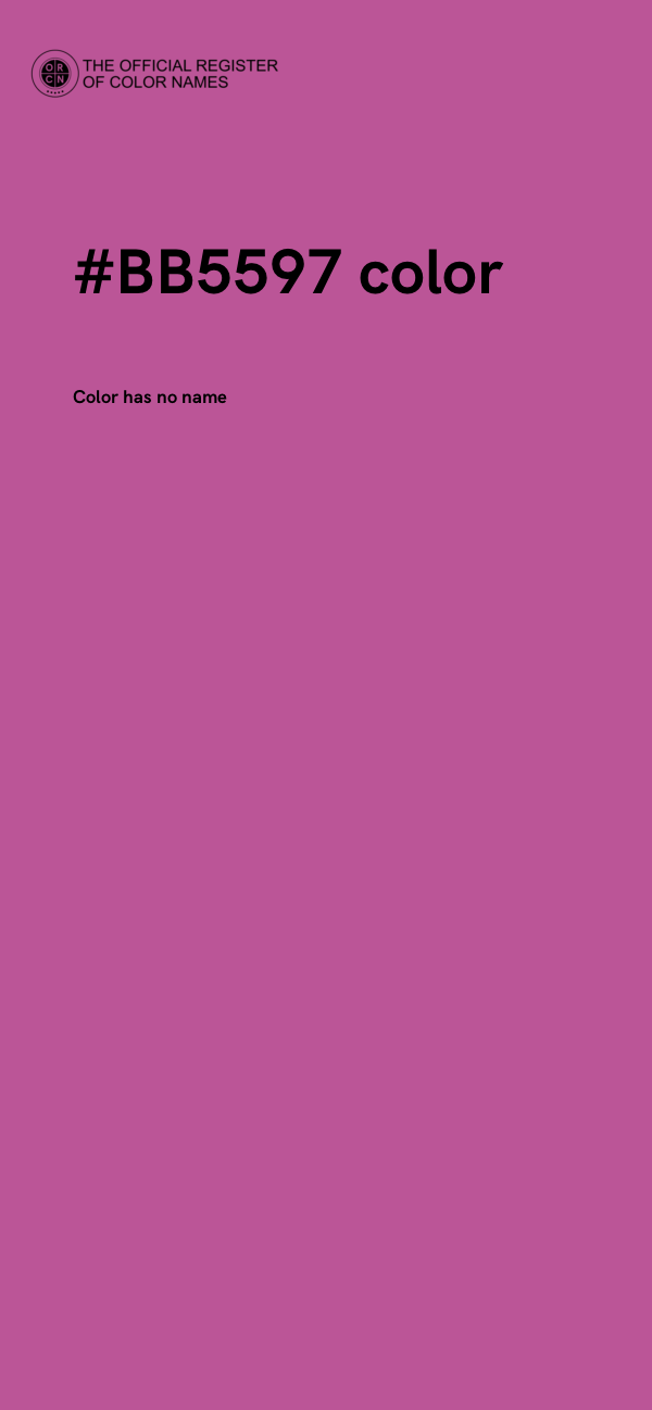 #BB5597 color image
