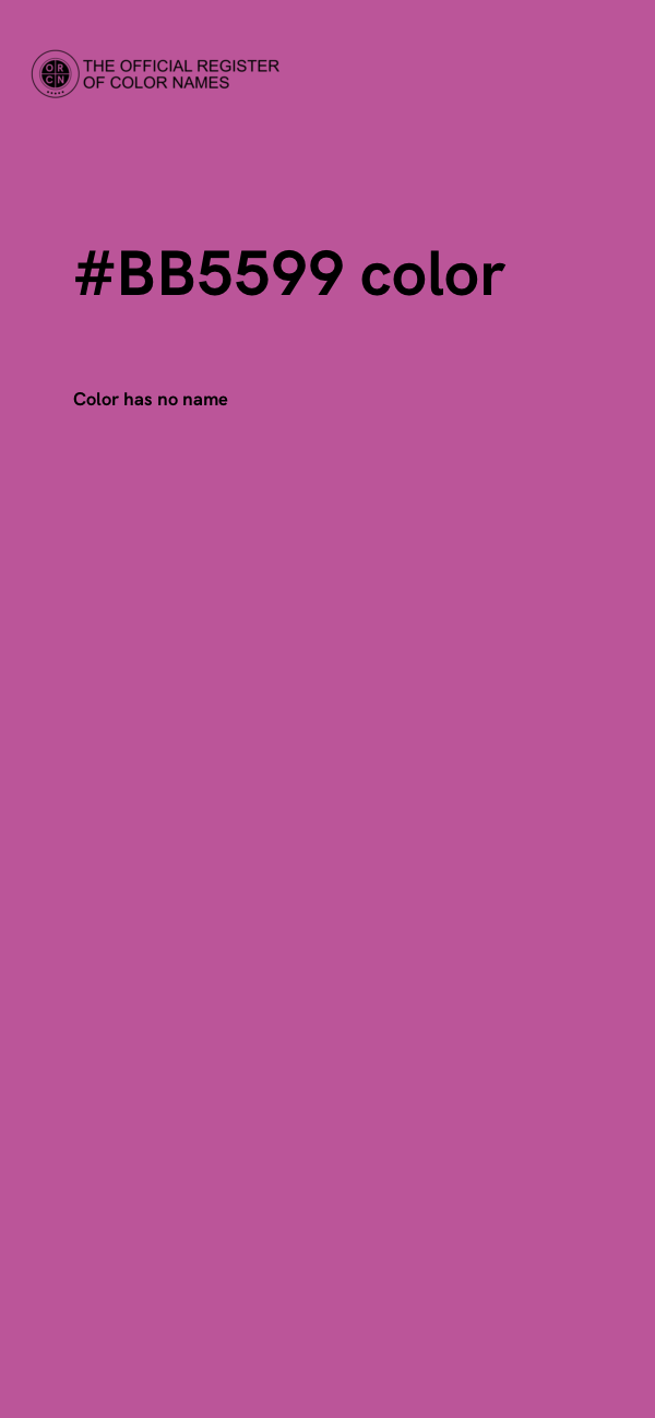 #BB5599 color image
