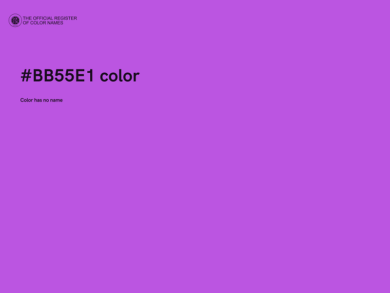 #BB55E1 color image