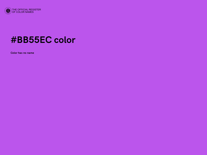 #BB55EC color image