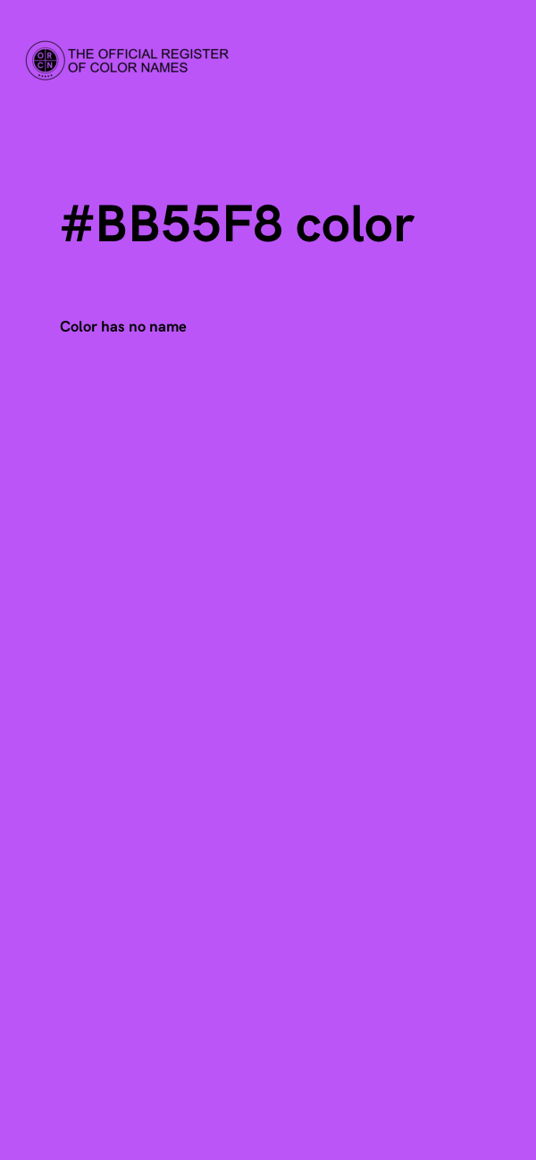 #BB55F8 color image