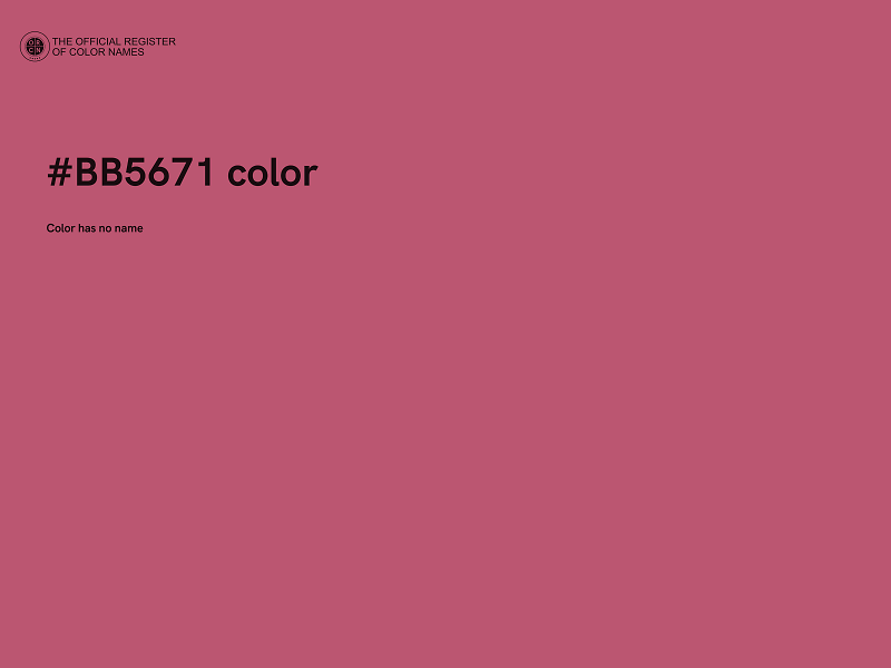 #BB5671 color image