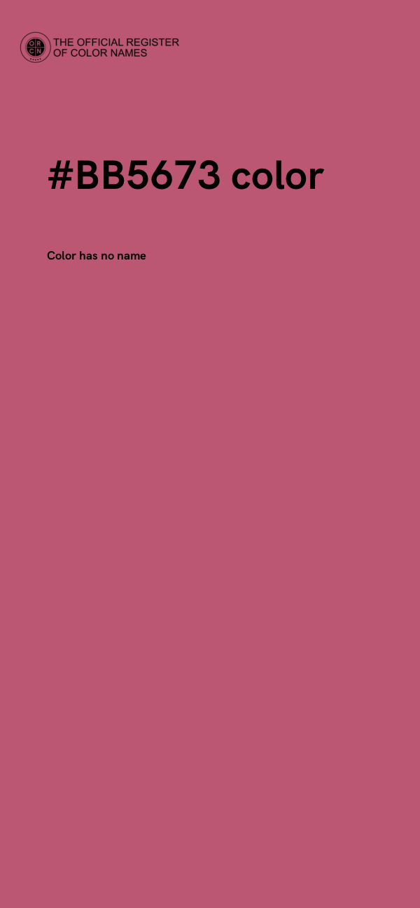 #BB5673 color image