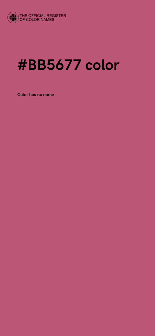 #BB5677 color image