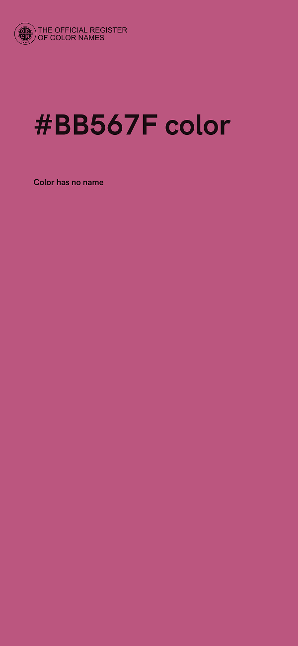 #BB567F color image