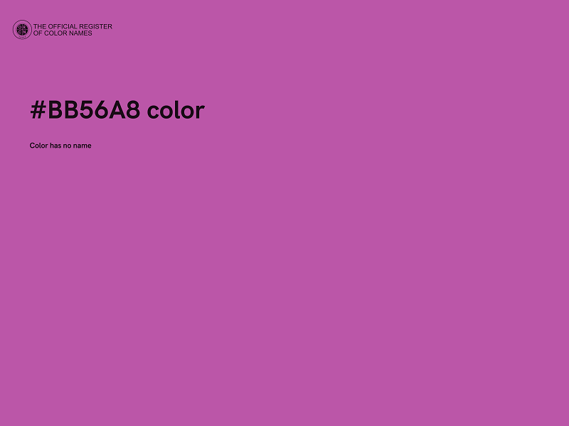 #BB56A8 color image