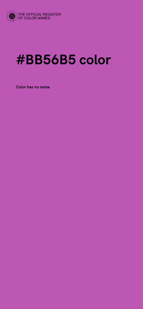 #BB56B5 color image