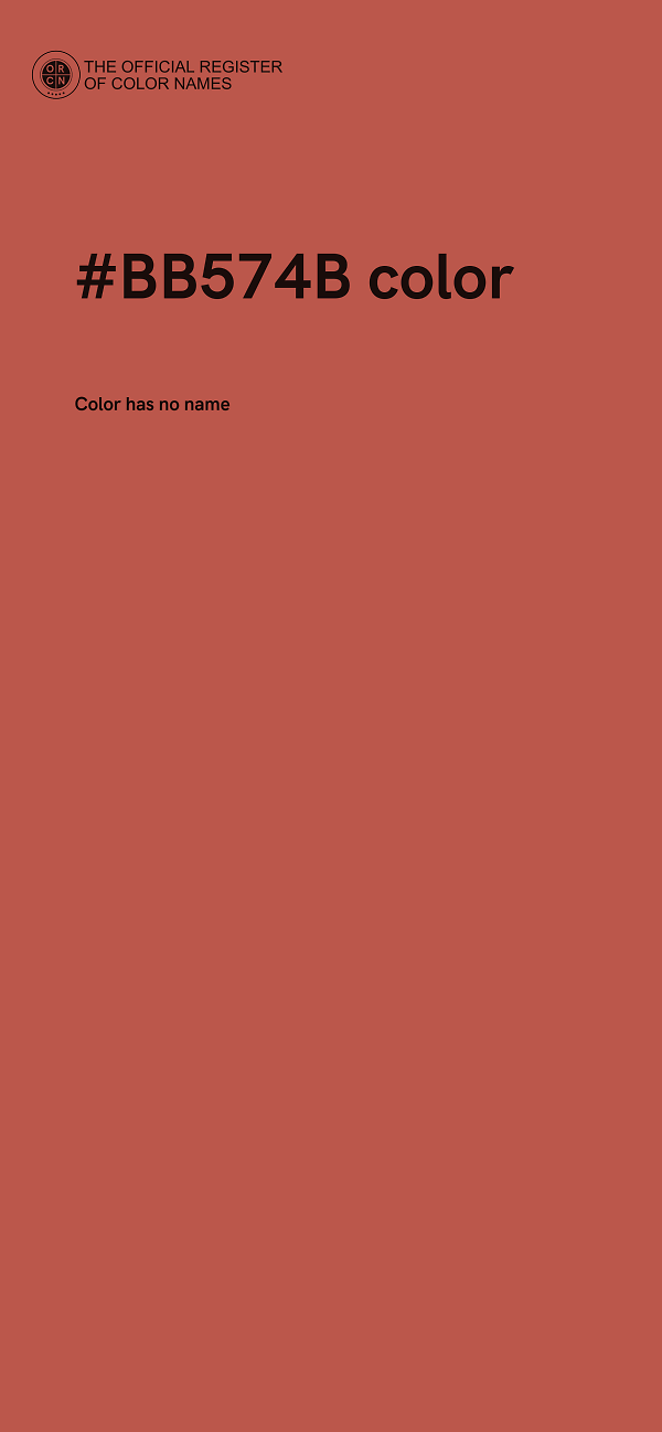 #BB574B color image