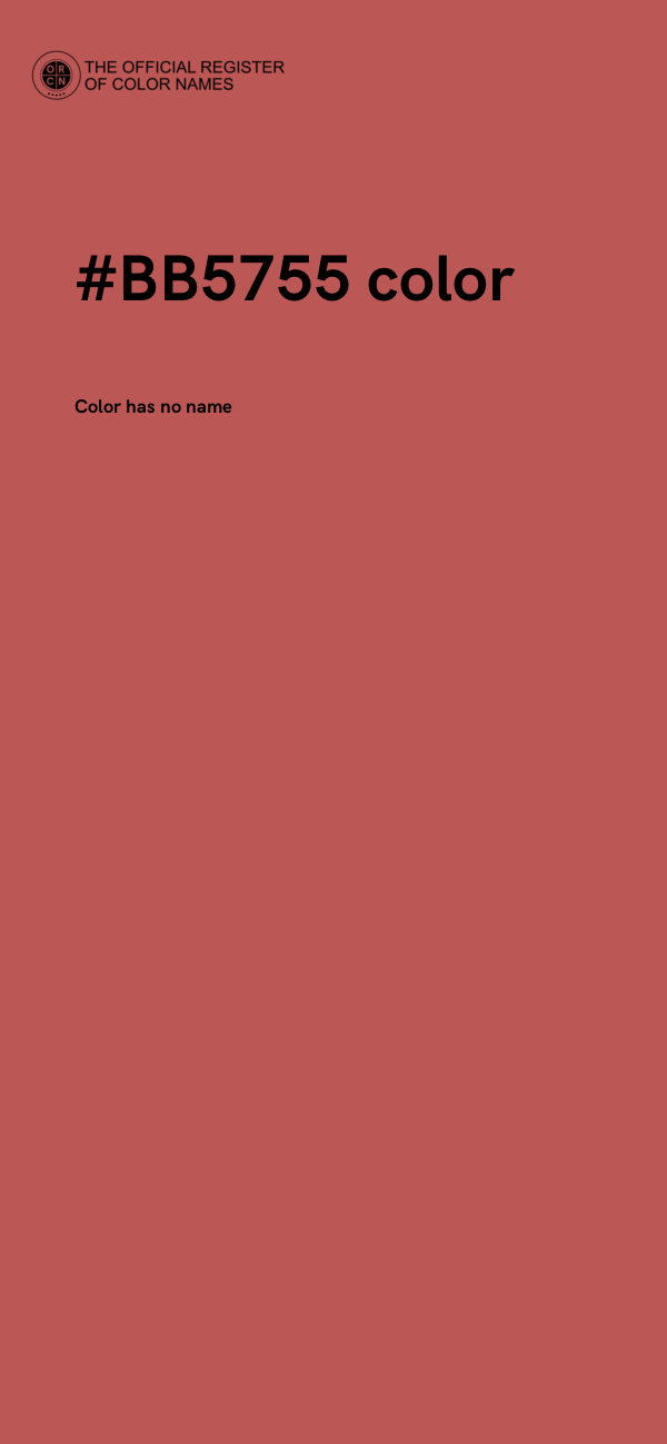 #BB5755 color image