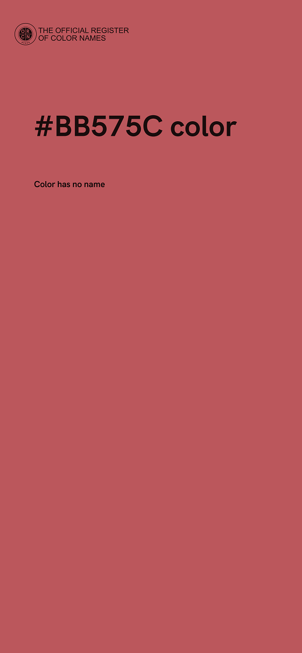 #BB575C color image