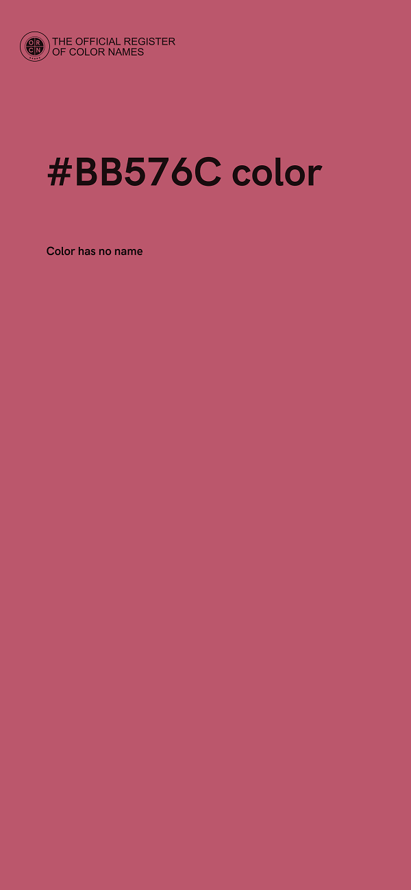 #BB576C color image