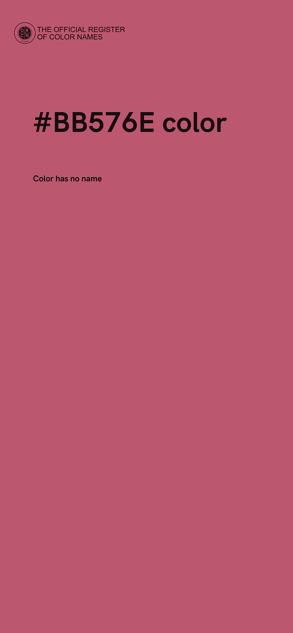 #BB576E color image