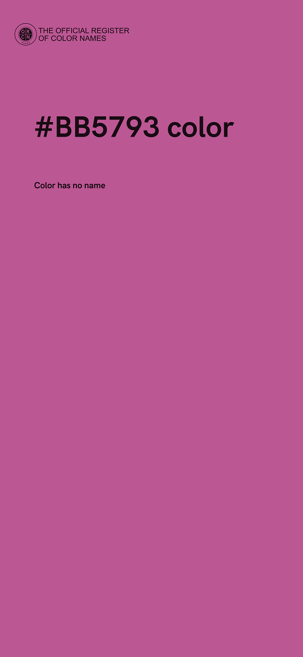 #BB5793 color image